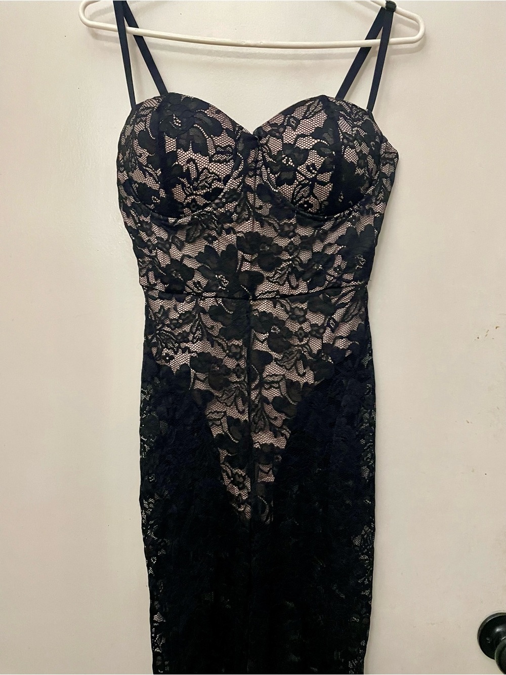 Dolls Kill Current Mood Black lace jumpsuit size medium new with tags - Picture 3 of 6